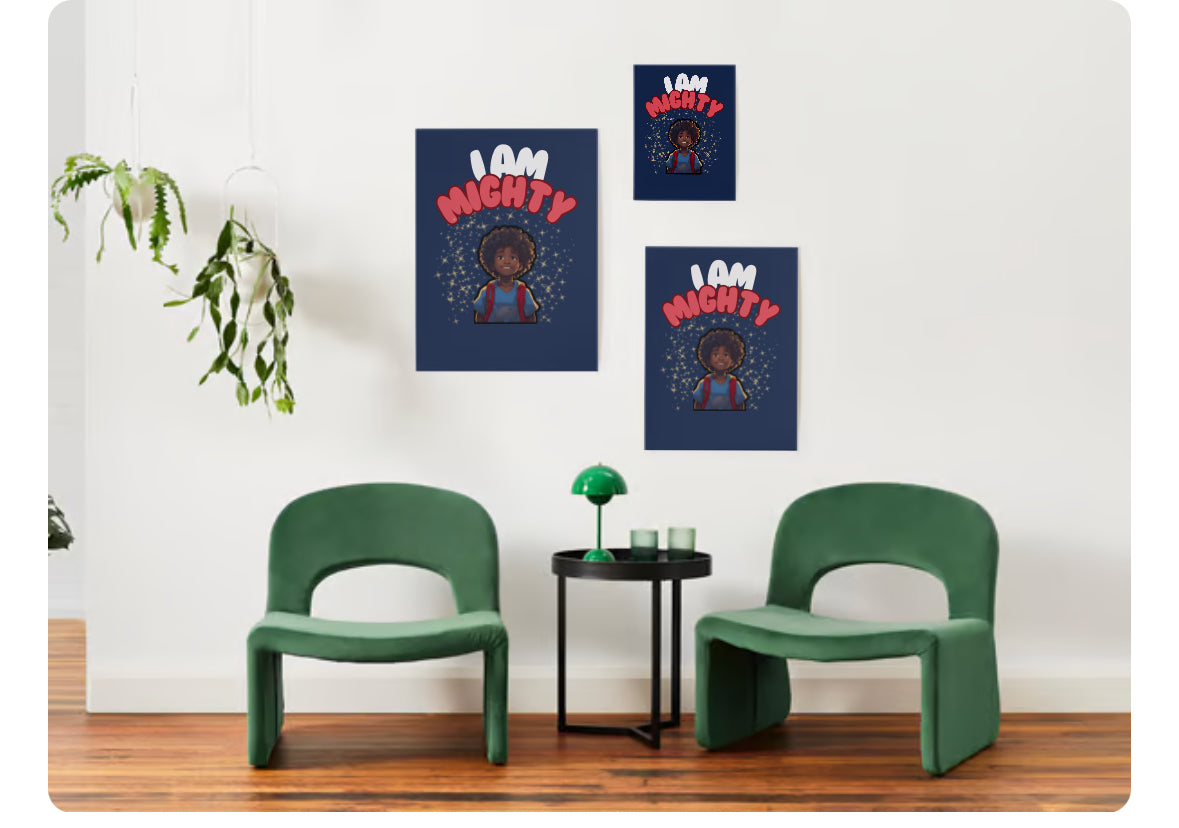 Poster- PDF Digital Download Black Boys I am Mighty