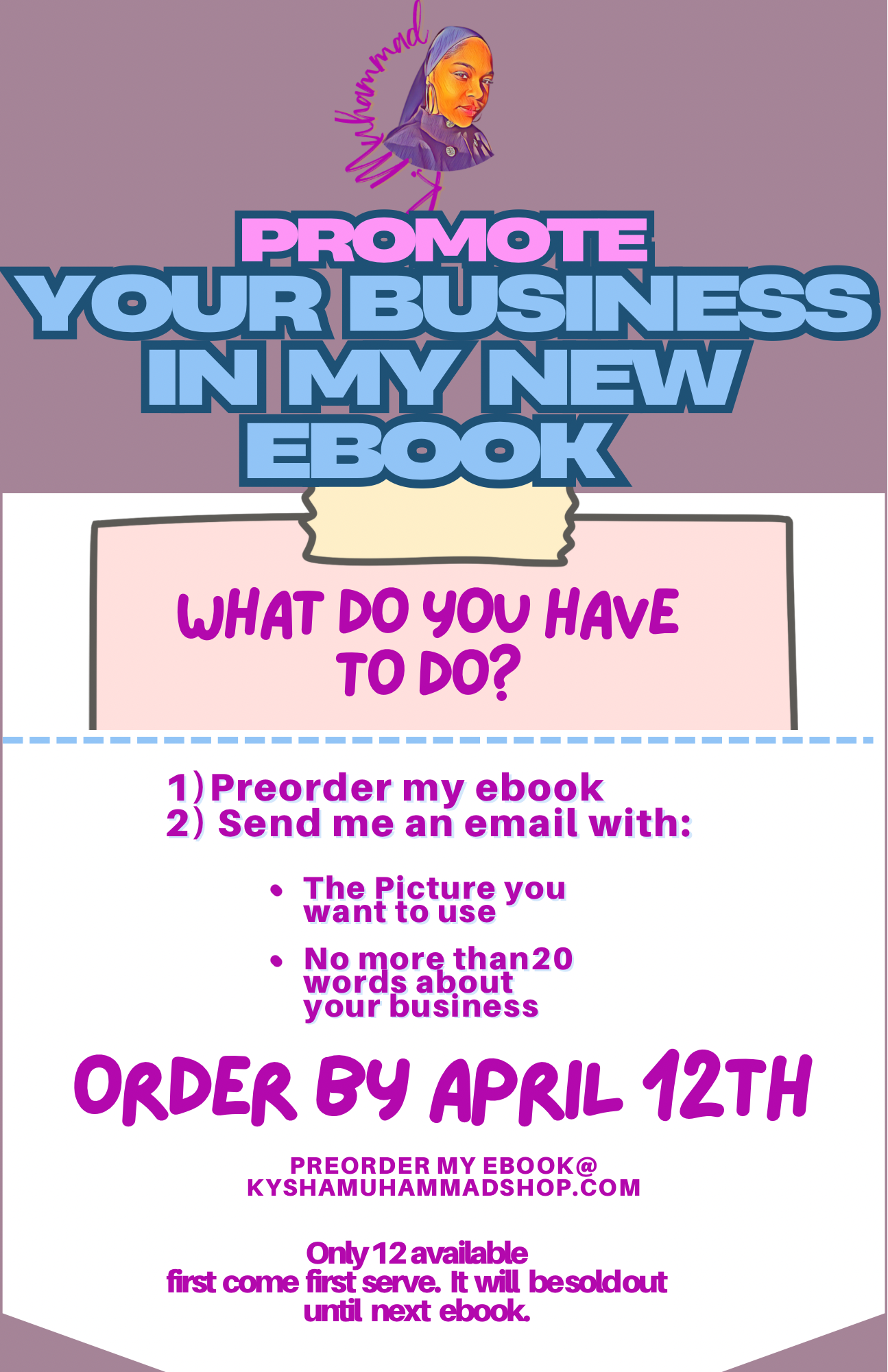 PreOrder my ebook to have your business featured